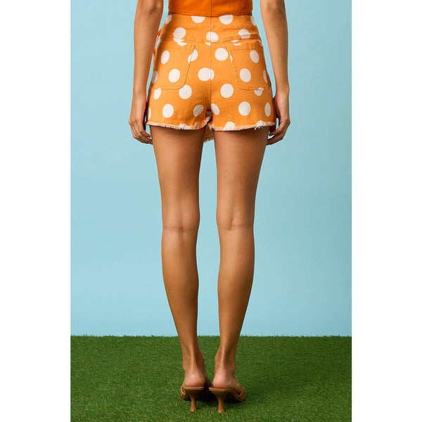 mittoshop - GAME DAY POLKA DOT OVERLAY WRAP FRONT MINI SKORT