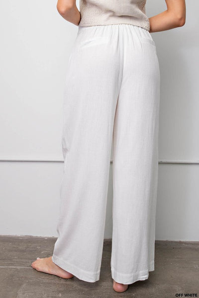 Off White Linen Pants