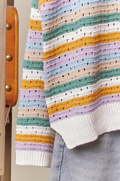 Multi Colored Striped Sweater