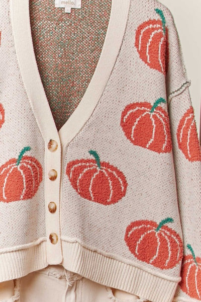 Pumpkin Patch Button Cardigan