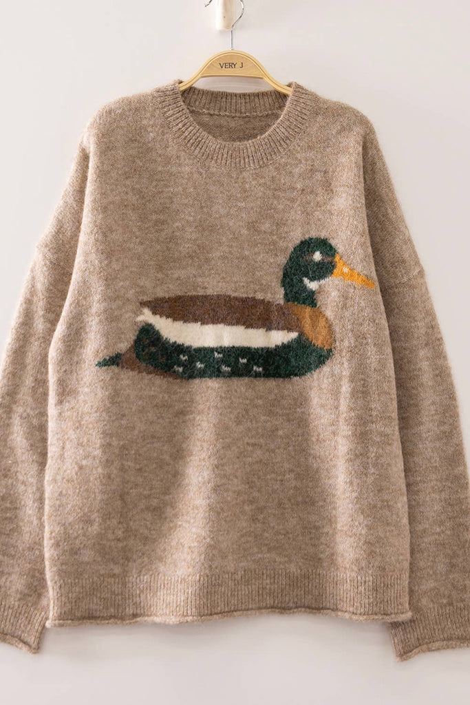VERY J - 12W3683N-Cozy Mallard Sweater