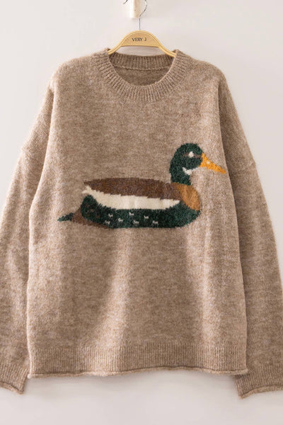 VERY J - 12W3683N-Cozy Mallard Sweater