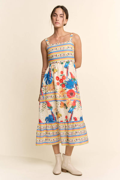 Tropical Treasure Midi Dress