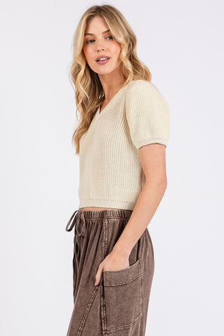 Puffed and Cropped Top