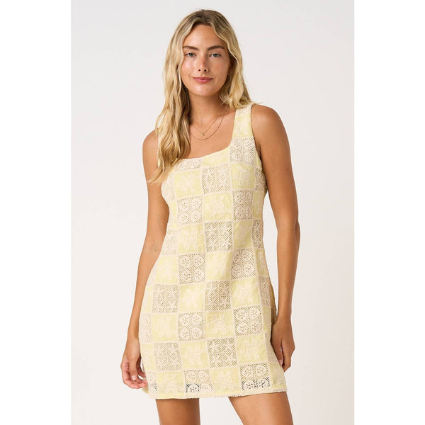mittoshop - EMBROIDERED SQUARE NECK SLEEVELESS MINI DRESS