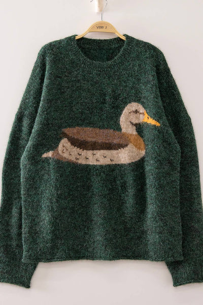 VERY J - 12W3683N-Cozy Mallard Sweater