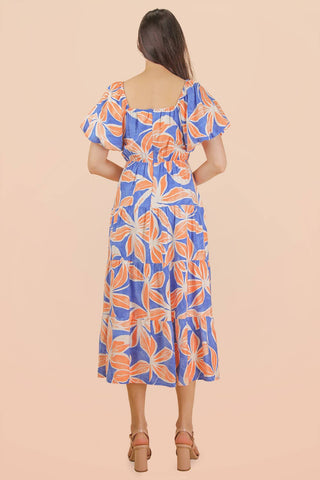 Sunset Escape Cutout Midi Dress