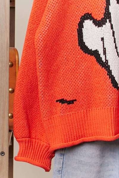 Mello. - Halloween Spooky Face  Ghost Knit