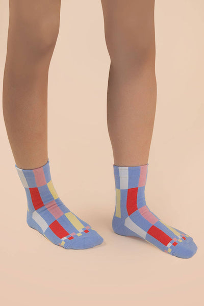 VERY J - SC10005C - Color block casual socks