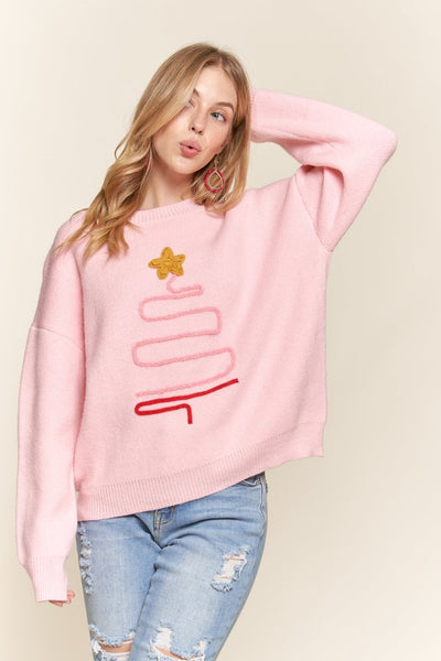 Christmas Tree Accent Sweater