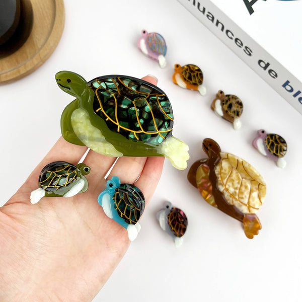 TheDivaSoap - Turtle Claw Clip, Large & Mini Hair Clip