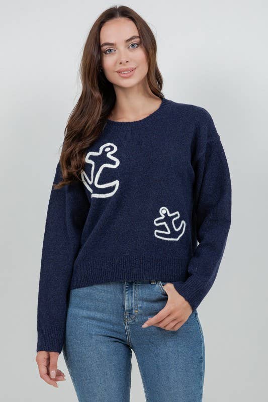 Dreamers by Debut - Double Anchor Knit Sweater