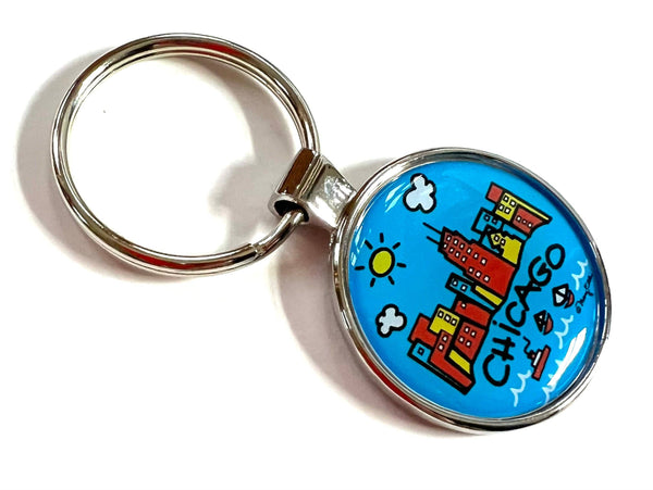 Mary Ellis - Chicago Keychain Harbor | Chicago Souvenir Key Ring