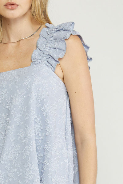 Floral Jacquard Top