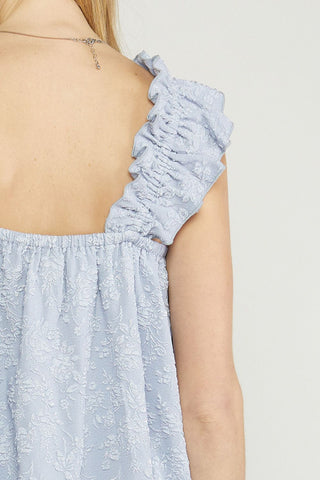 Floral Jacquard Top
