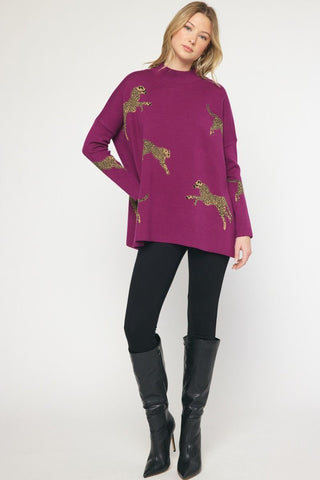 Cheetahlicious Tunic Sweater