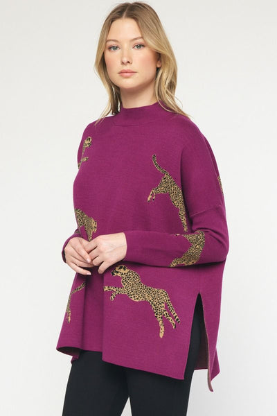 Cheetahlicious Tunic Sweater
