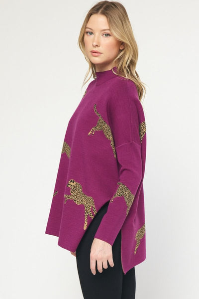 Cheetahlicious Tunic Sweater