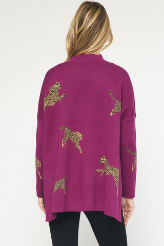 Cheetahlicious Tunic Sweater