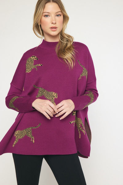 Cheetahlicious Tunic Sweater