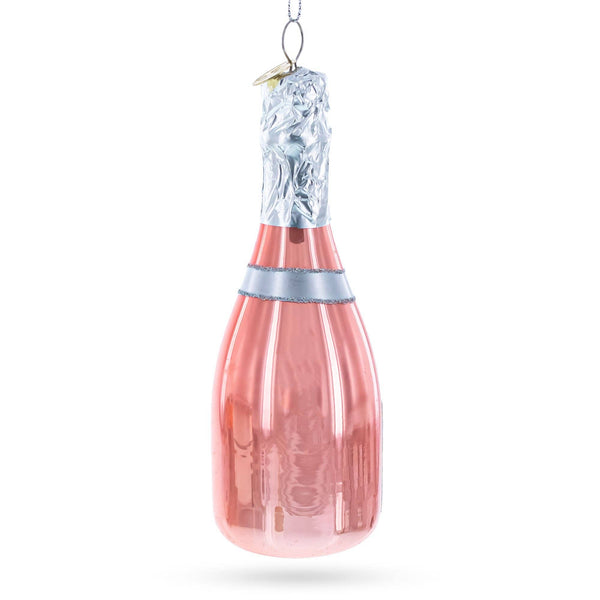 Pink Sparkling Champagne Glass Ornament