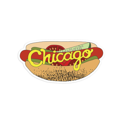 Chicago Hot Dog Christmas Ornament