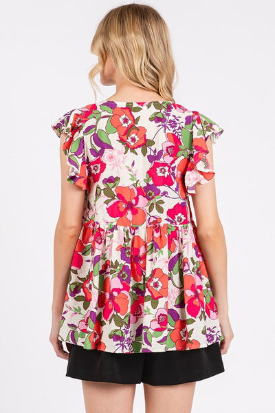 Fun in Fuchsia Short Sleeve Top