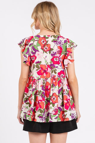 Fun in Fuchsia Short Sleeve Top