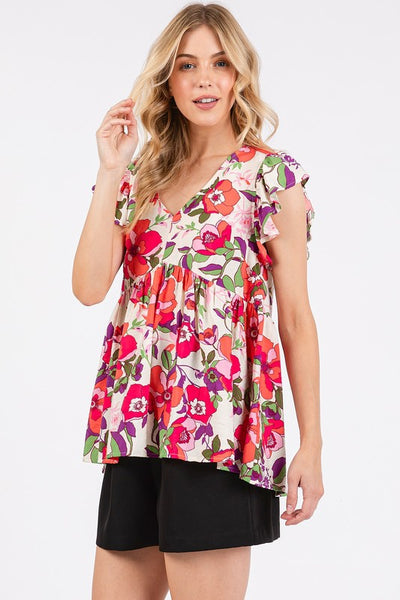 Fun in Fuchsia Short Sleeve Top