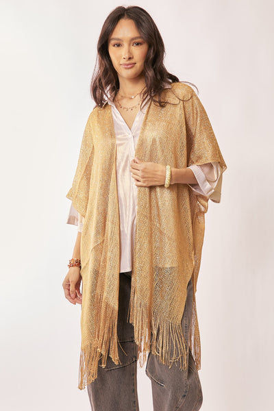Glitter Mesh Kimoni