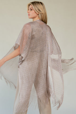 Glitter Mesh Kimoni