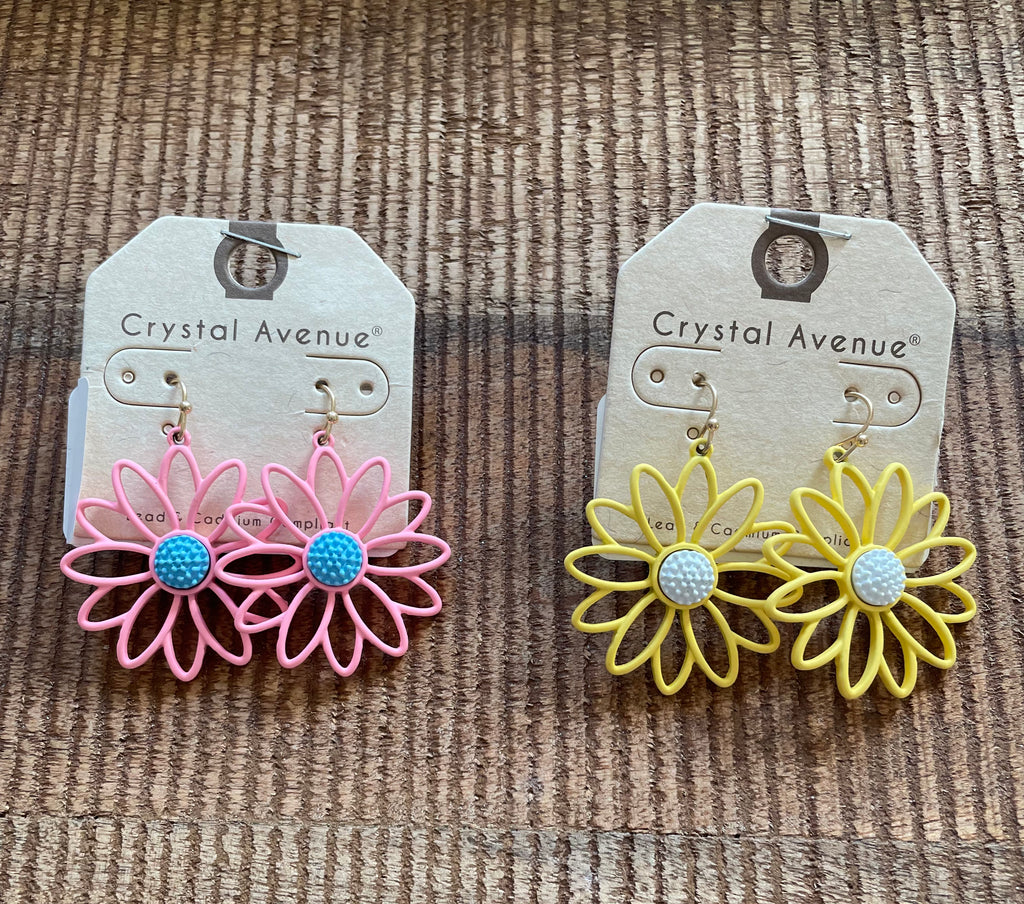 Flower Stencil Earrings