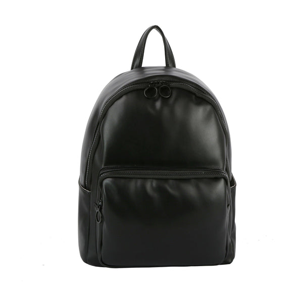 Vegan Leather Puffy Backpack