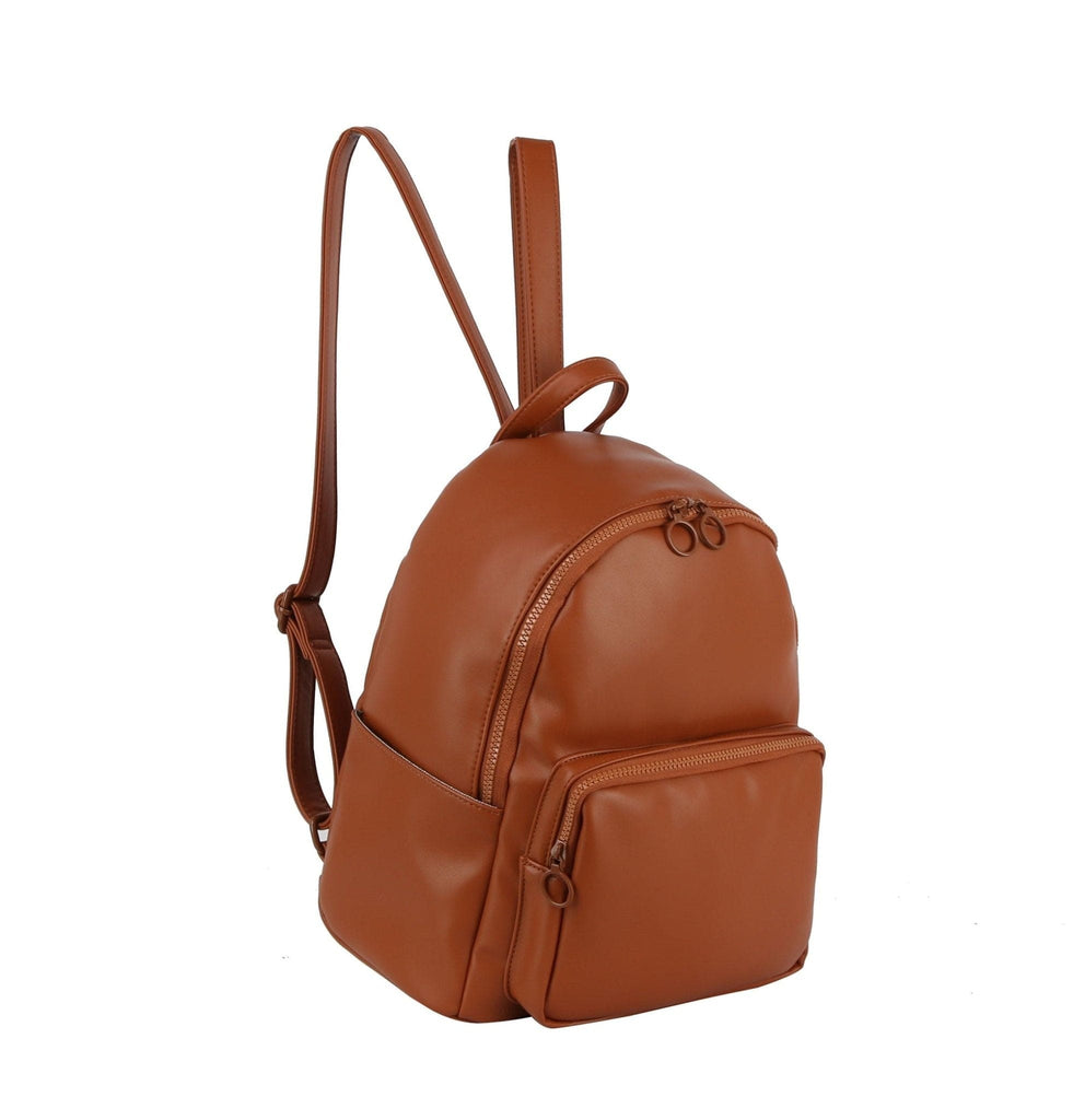 Vegan Leather Puffy Backpack