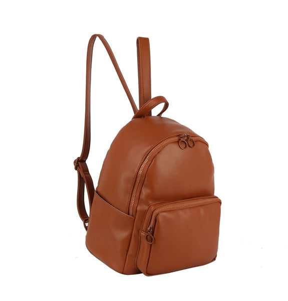 Vegan Leather Puffy Backpack