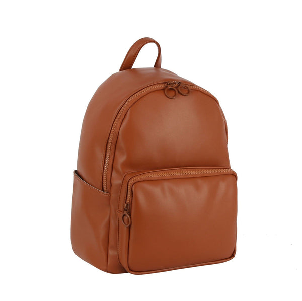 Vegan Leather Puffy Backpack