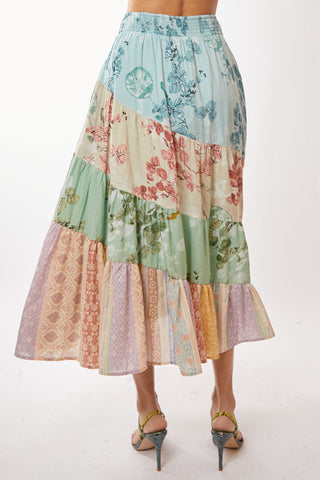 Floral Mix Maxi Skirt