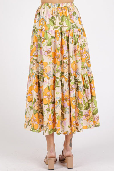 Ruffle Tiered Maxi Skirt