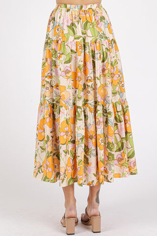 Ruffle Tiered Maxi Skirt