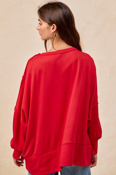 Red Sequin Nutcracker Holiday Sweatshirt