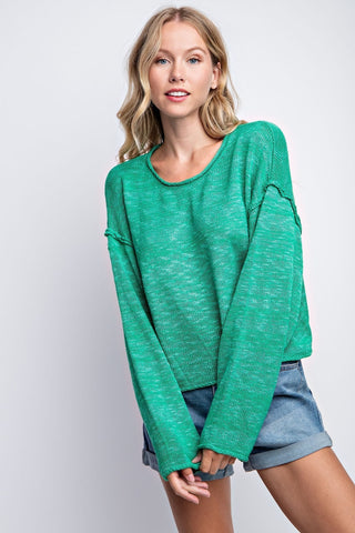 Loose Fit Knit Sweater - Multiple Colors