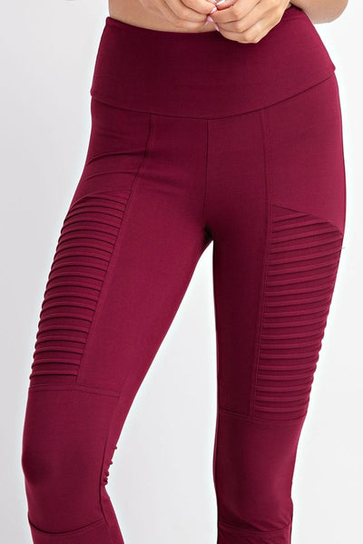 Moto Leggings with Knee Patch