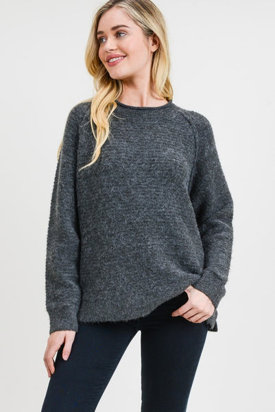 Two Tone Charcoal Sweater