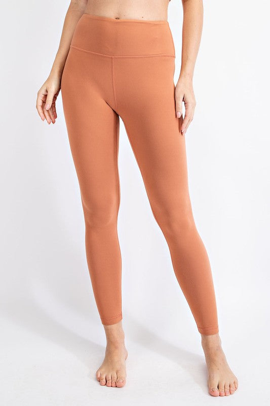 LEG-L {Embrace Change} Dk Rust Cotton Full Length Leggings PLU SIZE 1X 2X  3X, 2X in 2023