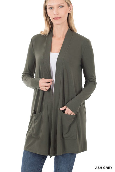Slouchy Pocket Open Cardigan