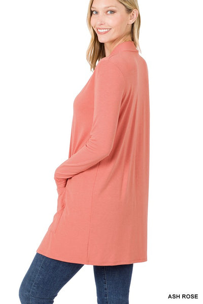 Slouchy Pocket Open Cardigan