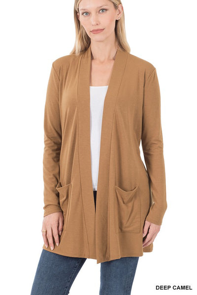 Slouchy Pocket Open Cardigan