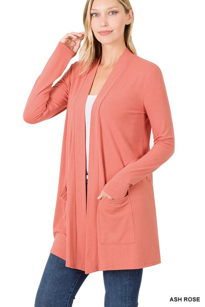 Slouchy Pocket Open Cardigan