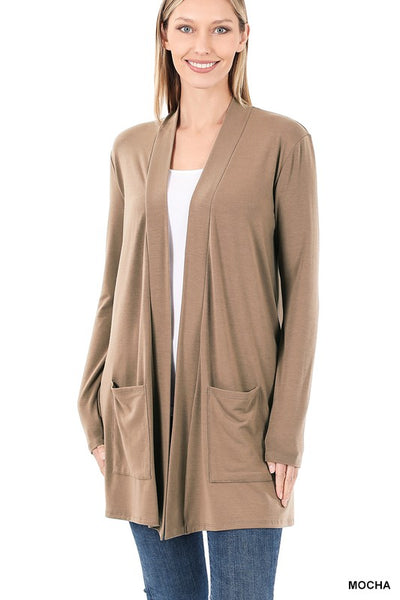 Slouchy Pocket Open Cardigan