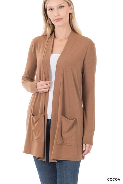 Slouchy Pocket Open Cardigan